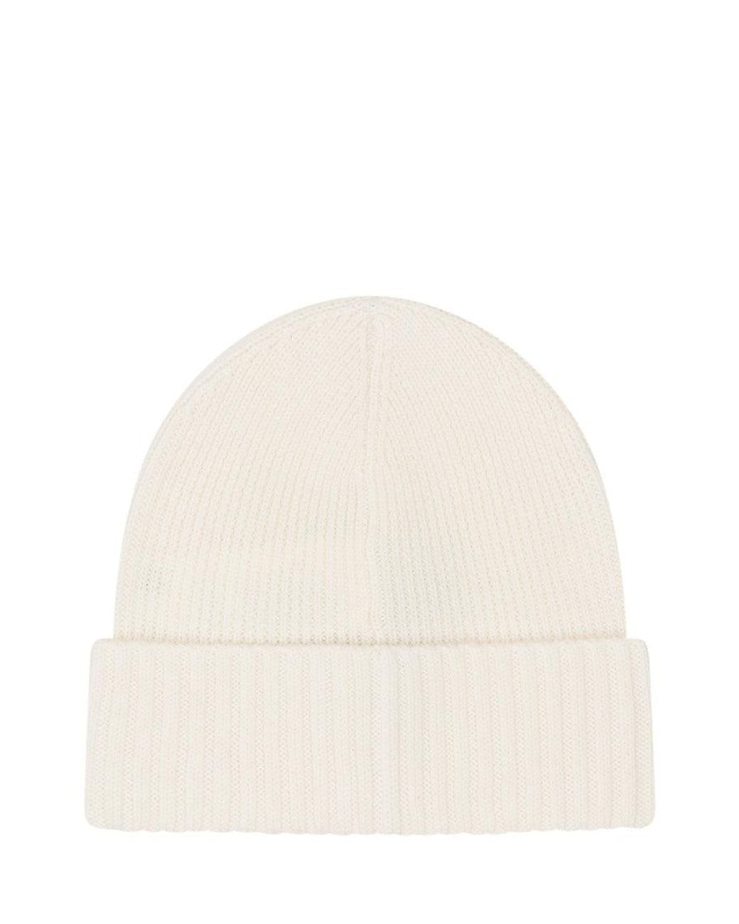 Boss Natural Knitted Beanie Cap for men