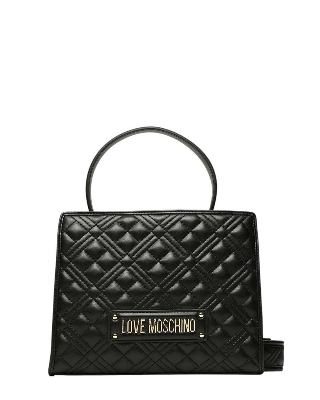 Love Moschino Black Logo Small Satchel