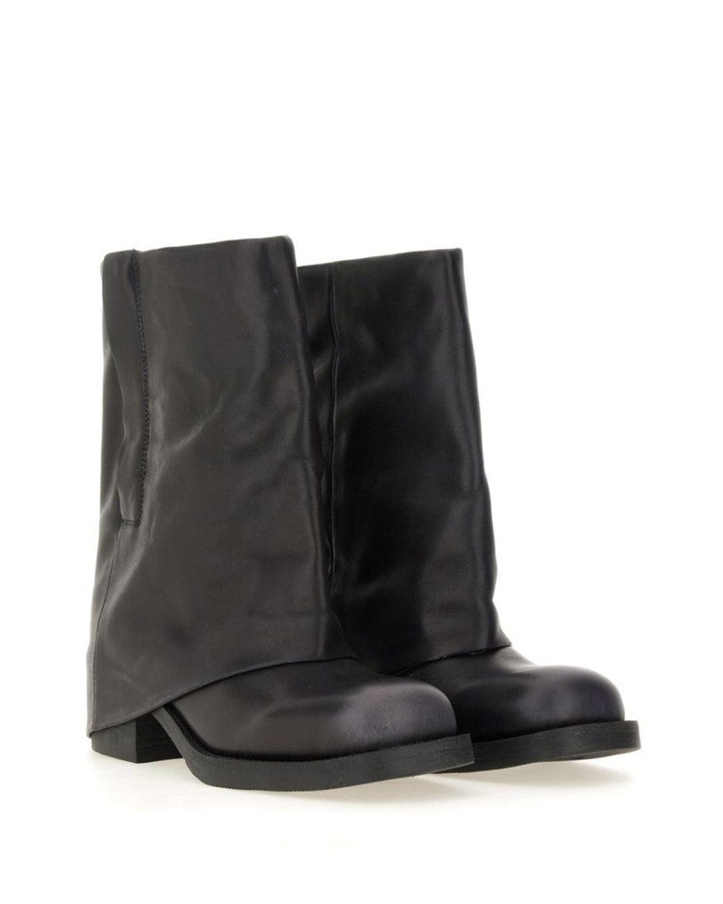 Ash Black Leather Boots