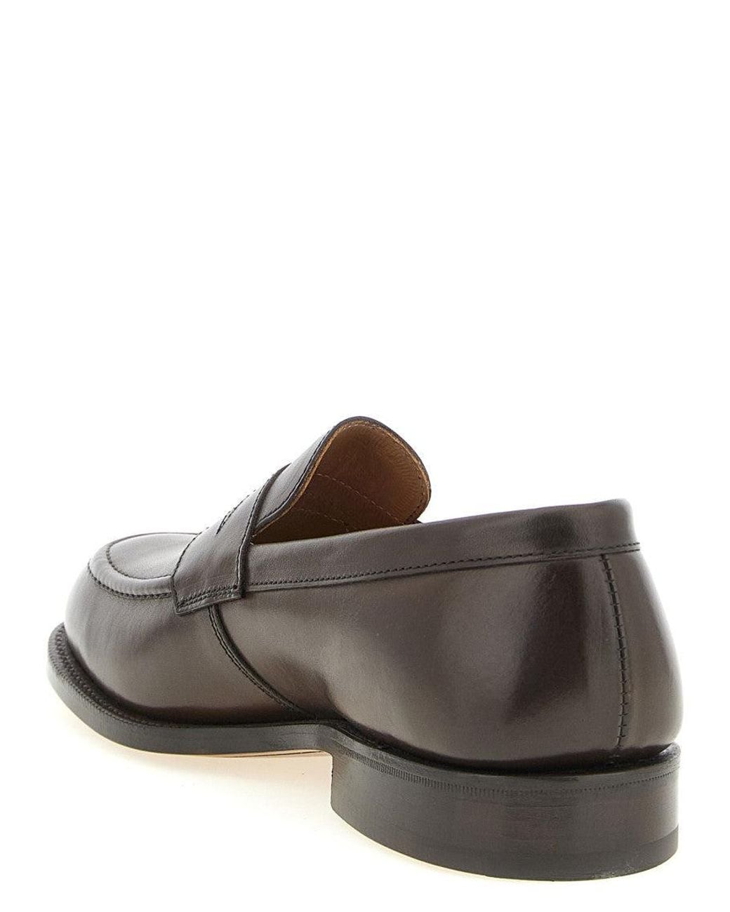 Tricker's Brown Solid Havard Loafers for men