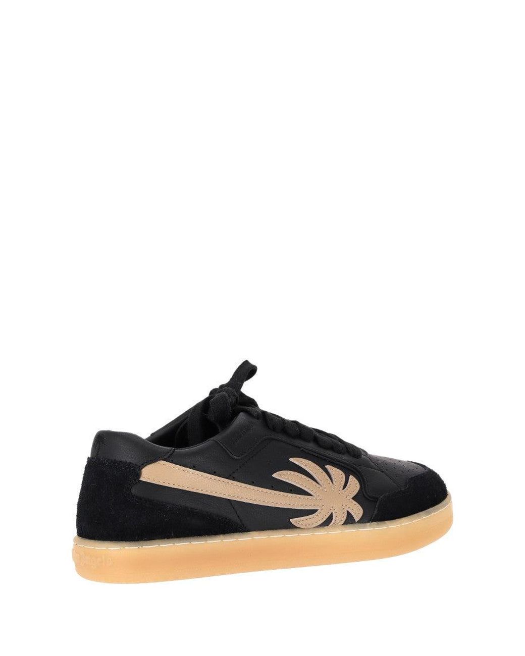 Palm Angels Black Lace Up Sneakers