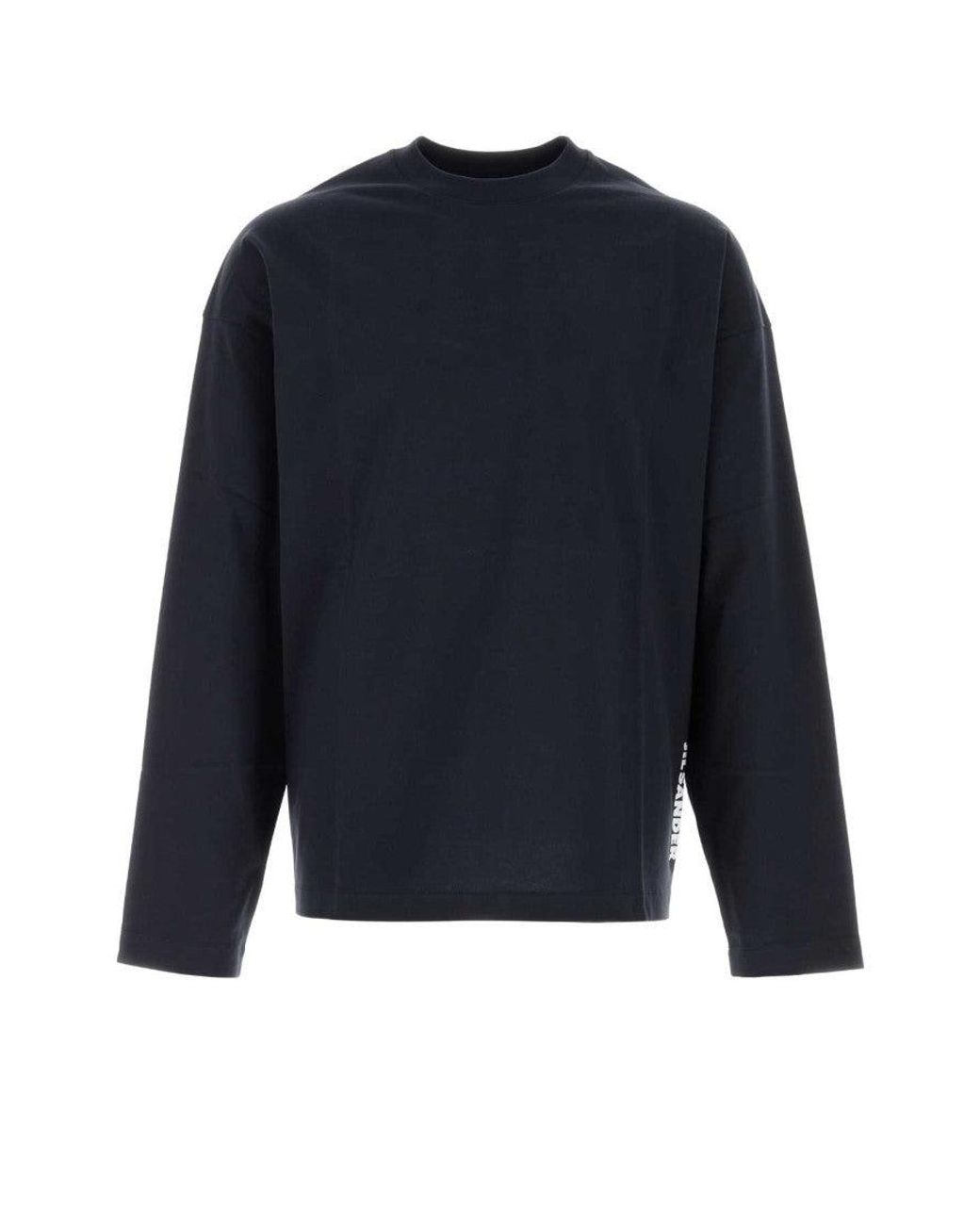 Jil Sander Blue Logo T-Shirts for men