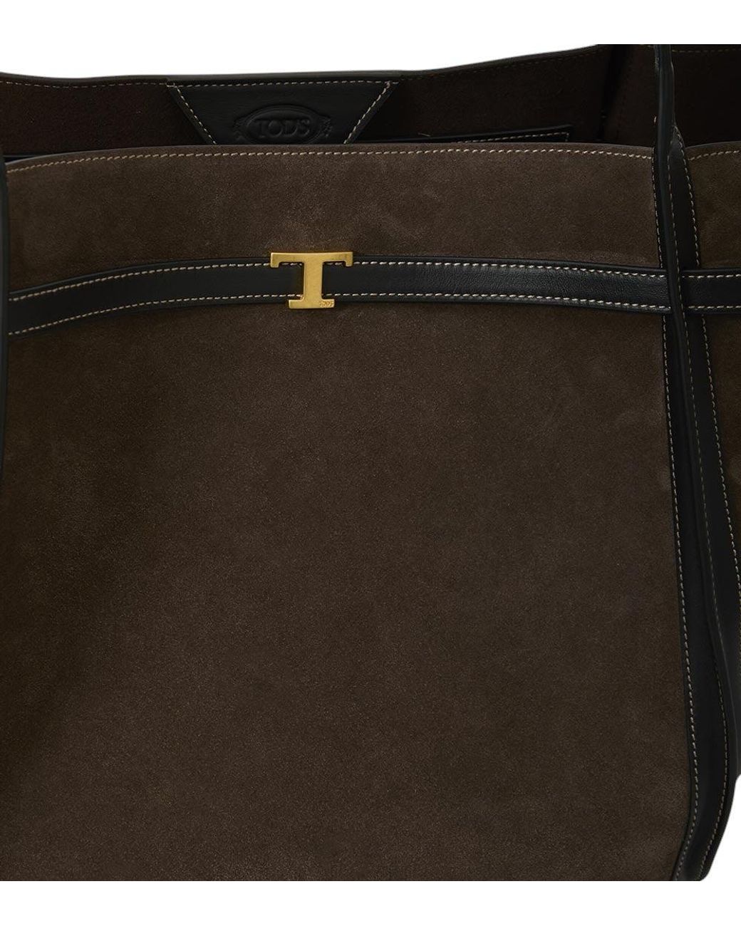 Tod's Black T Signature Medium Tote