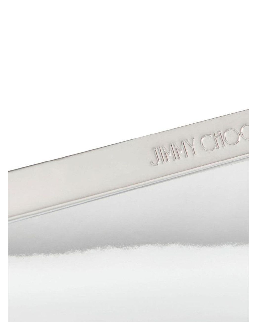 Jimmy Choo White Emmie Clutch