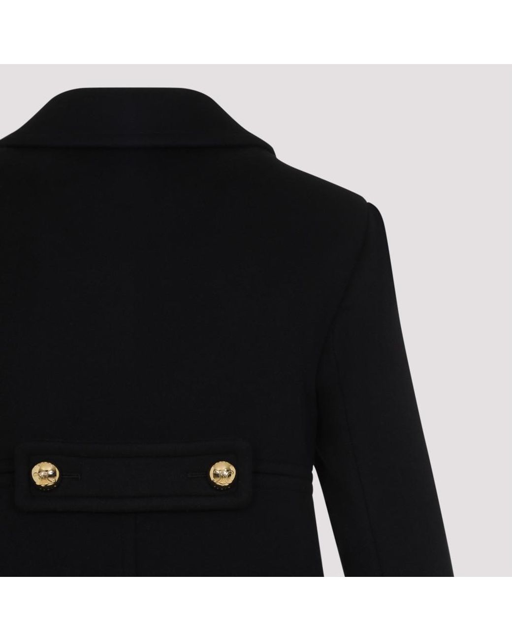 関税込 Celine VICTORINE COAT IN IN DOUBLE FACED CASHMERE VICTORINE COAT IN IN DOUBLE FACED CASHMERE - BLACK | CELINE