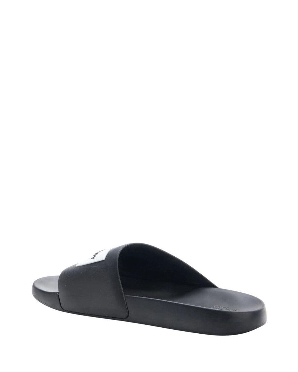 Givenchy White Logo Slides