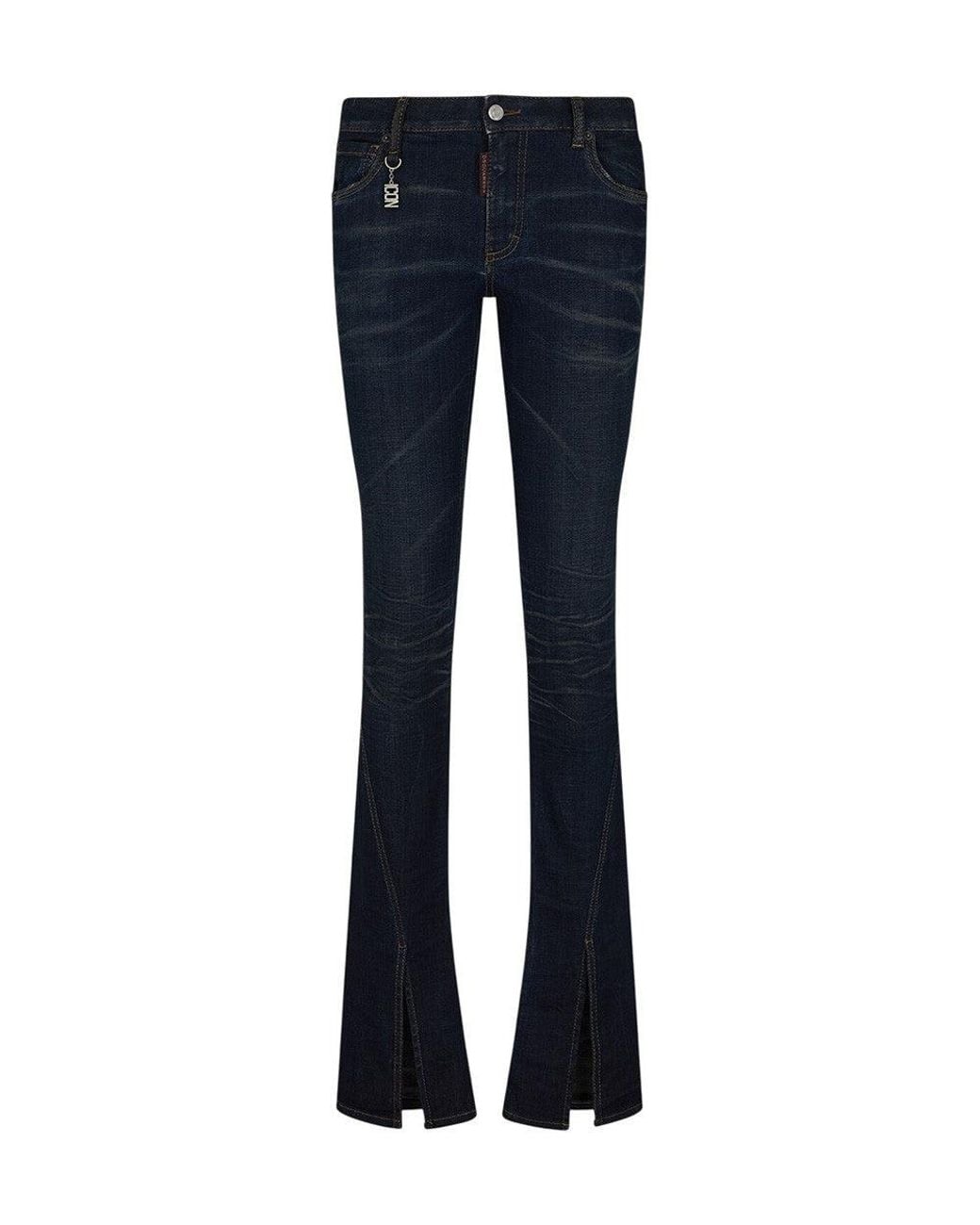 DSquared² Blue Slim Mid Rise Jeans