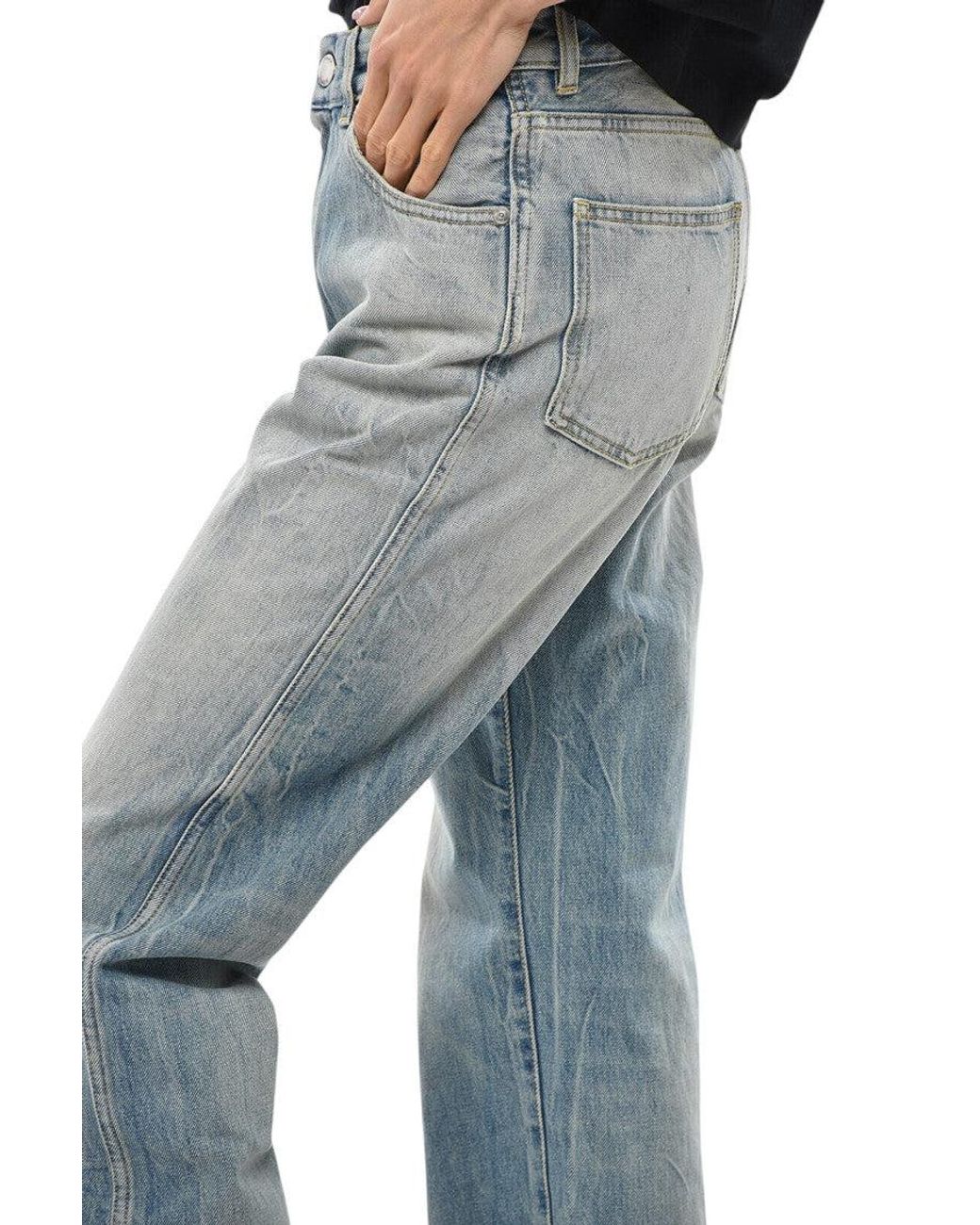 1989 STUDIO Gray Sky Straight Mid Rise Jeans