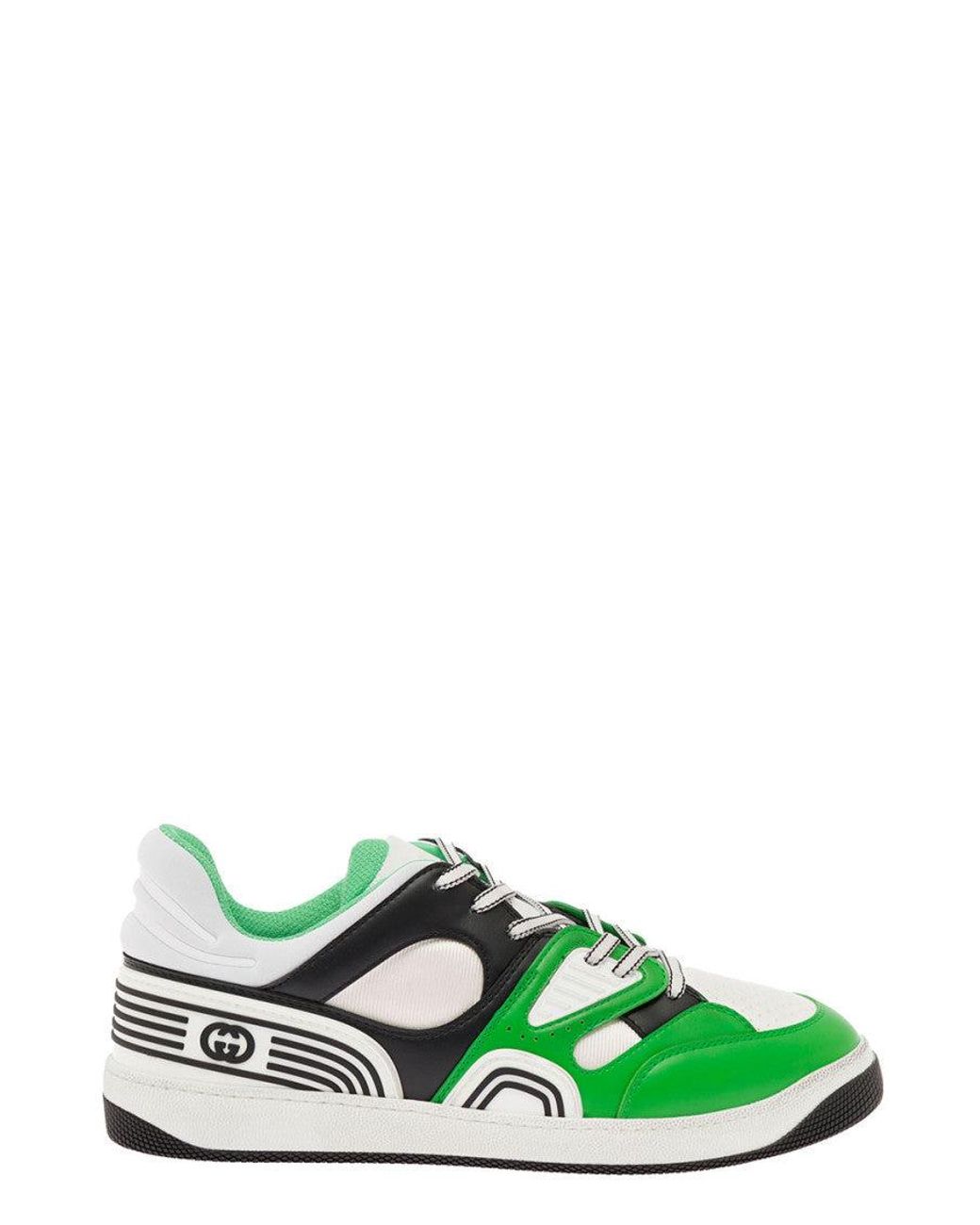 Gucci Green Color Block Sneakers for men