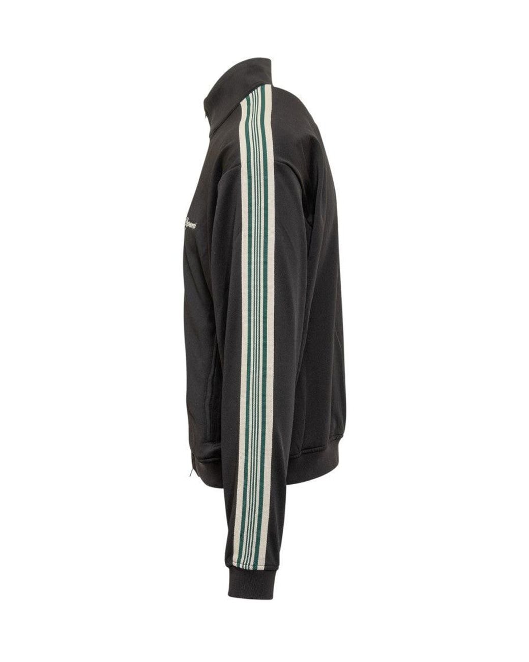 Represent Black Stripes Mock Collar Jacket for men