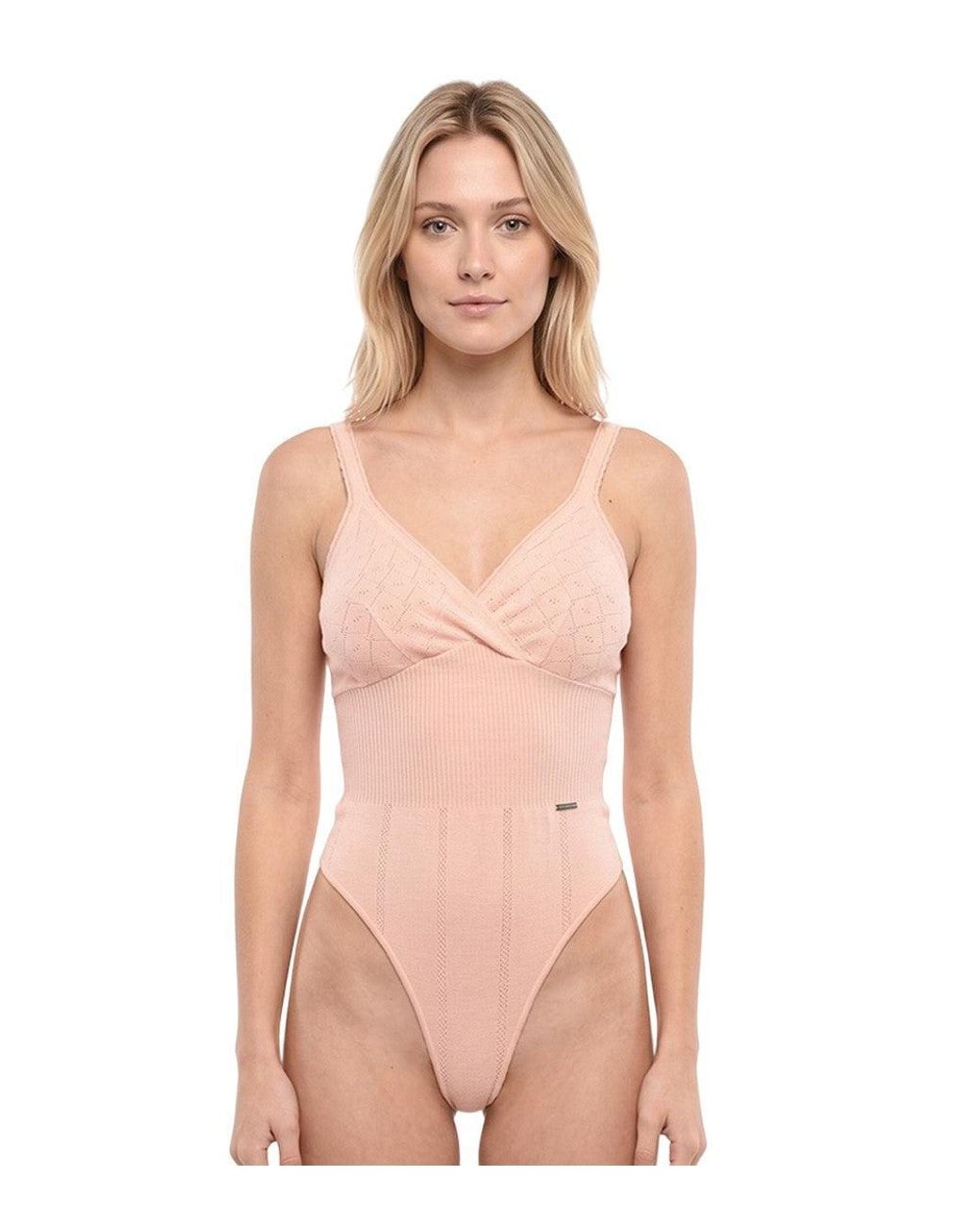 DSquared² Pink Textured Swimwear
