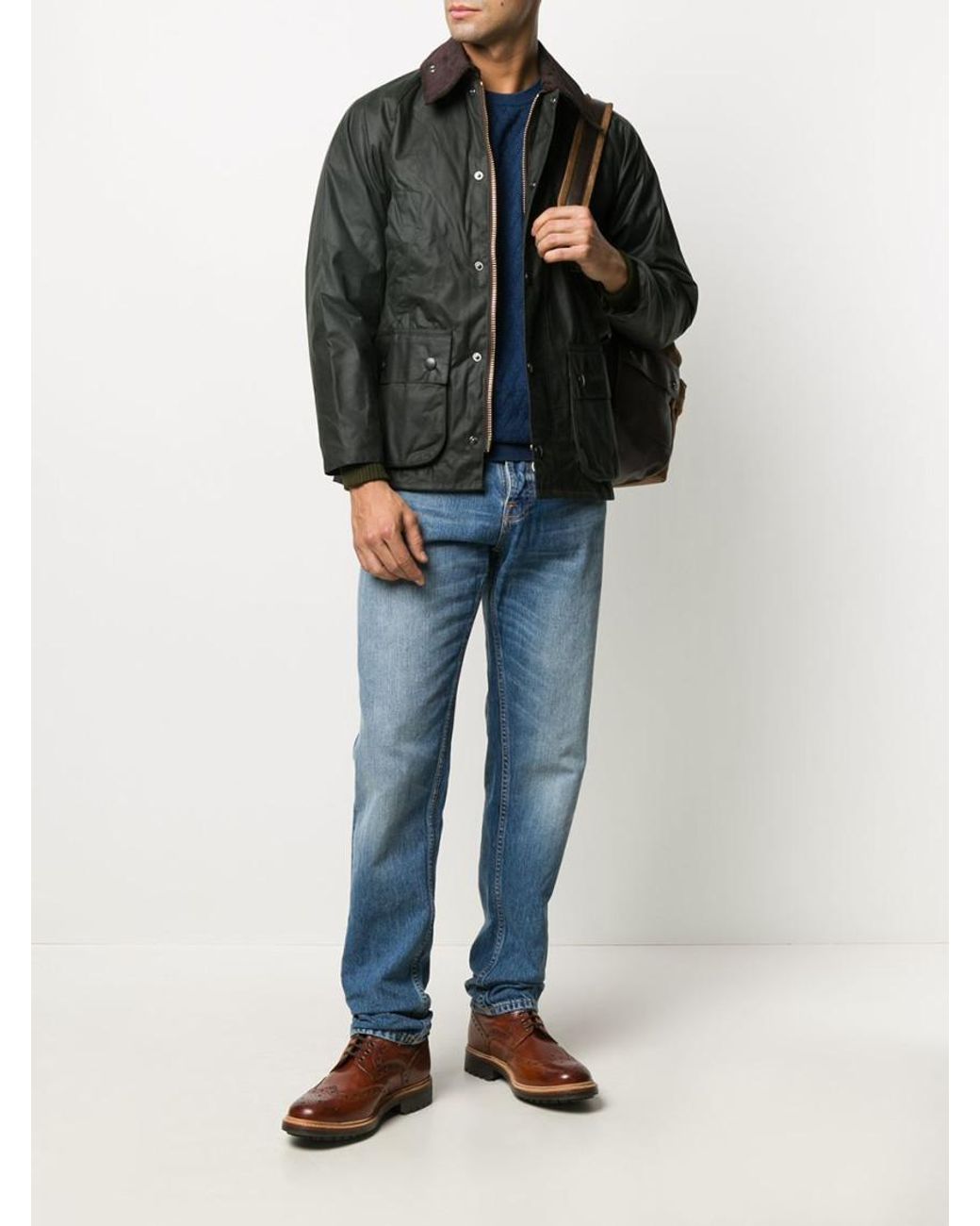 Barbour Black Dark Multiple-Pocket Jacket for men