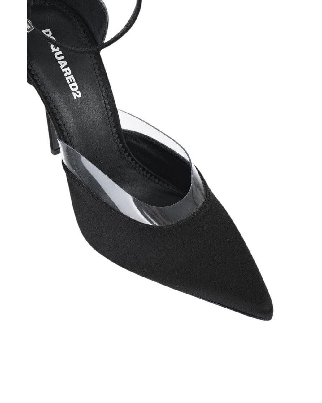DSquared² Black Ankle Strap Pumps