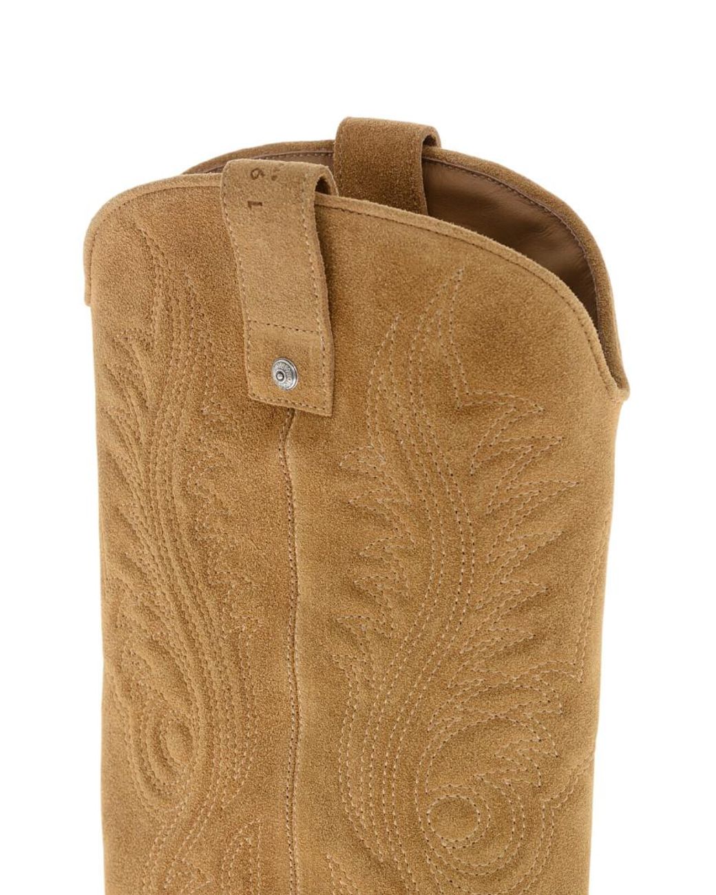 1989 STUDIO Brown Suede Texan Boots for men