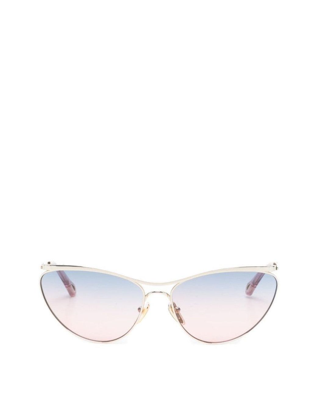 Chloé White Cat Eye Sunglasses