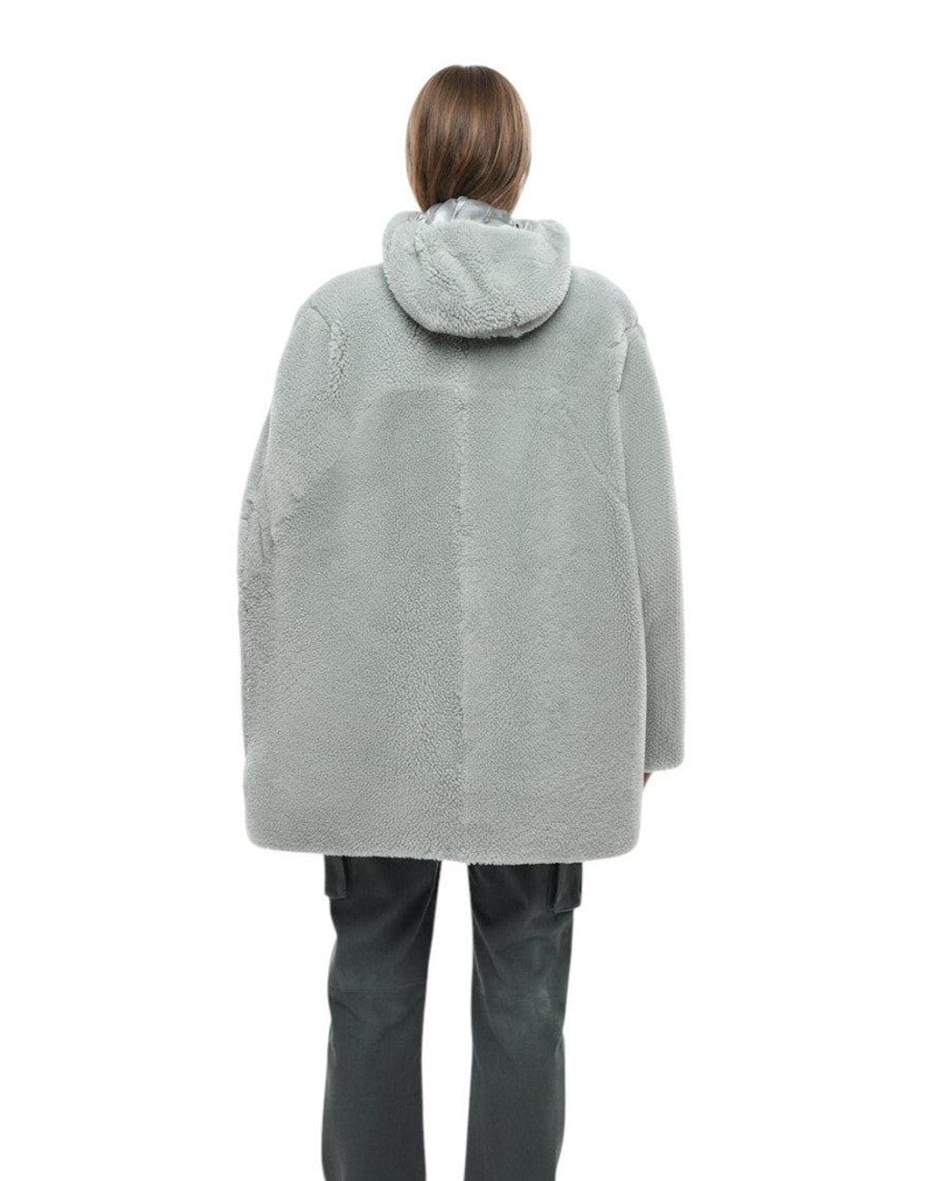 Rick Owens Gray Sky Solid Hood Jacket