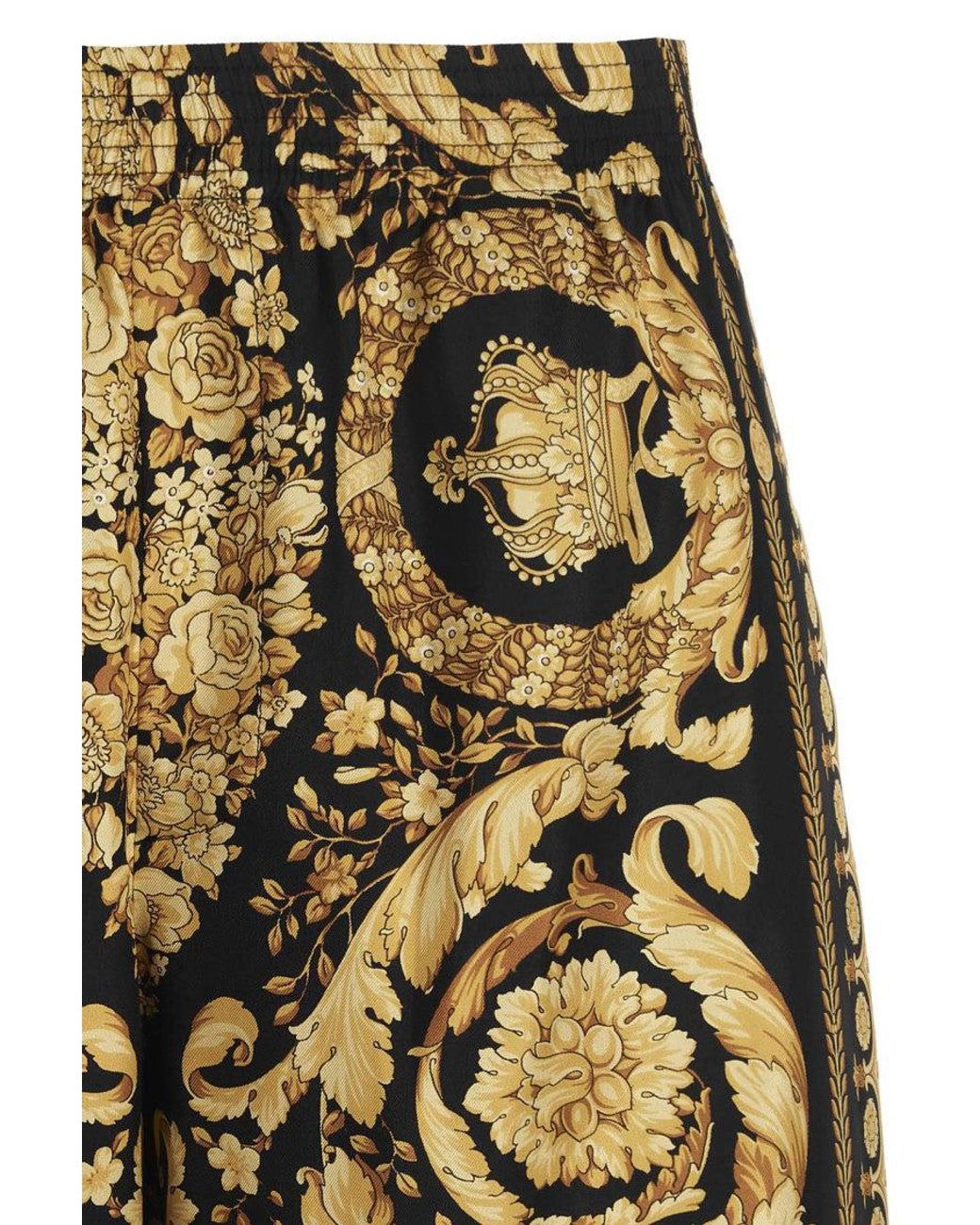 Versace Multicolor Barocco Bermuda Shorts for men