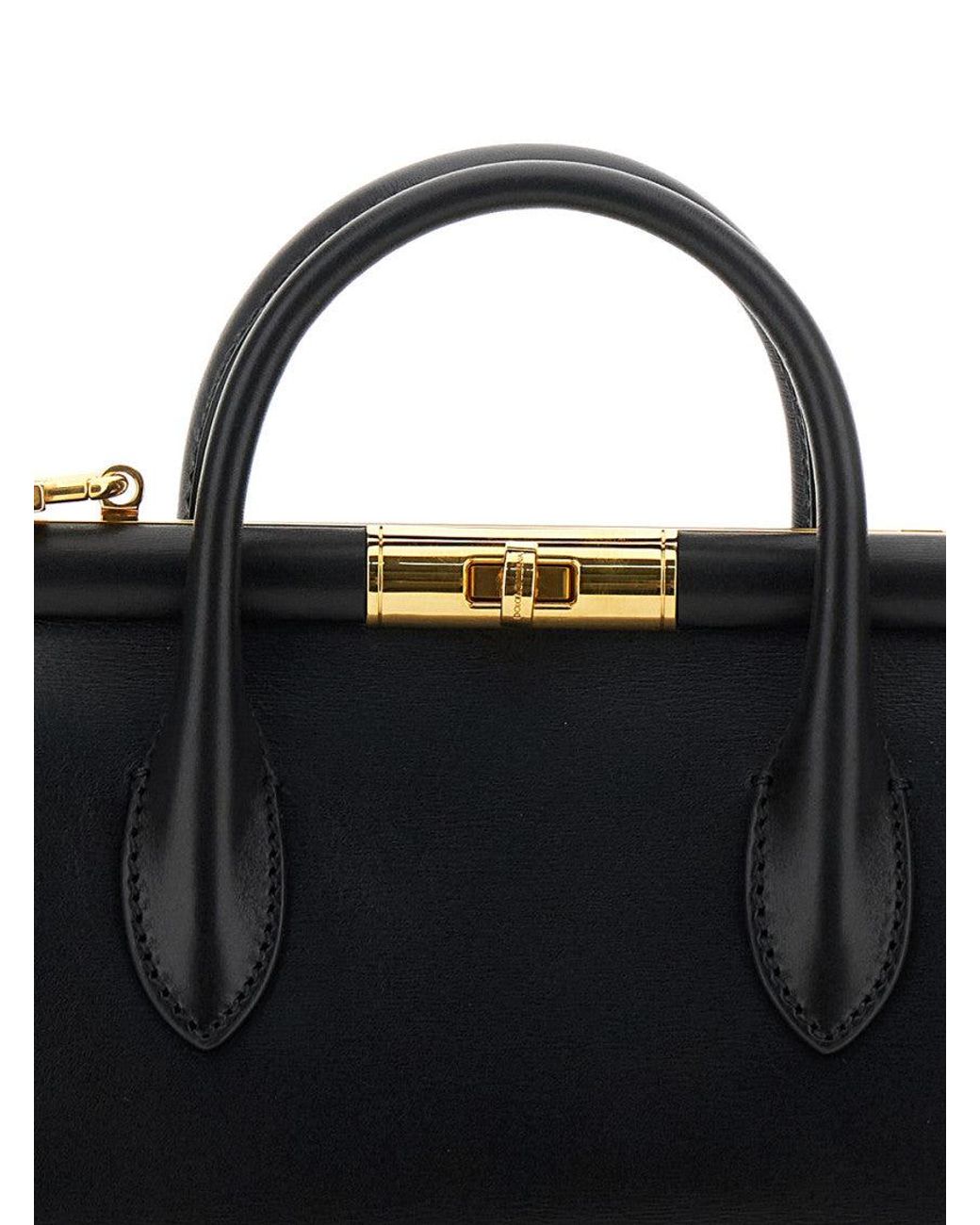 Dolce & Gabbana Black Marlene Satchel Bag