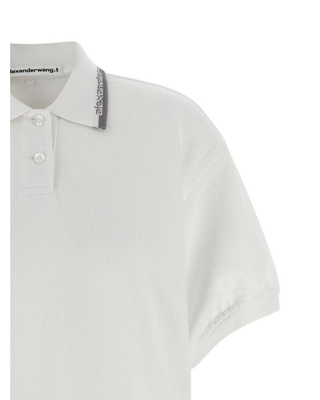 Alexander Wang White Shirt Collar Mini Dress