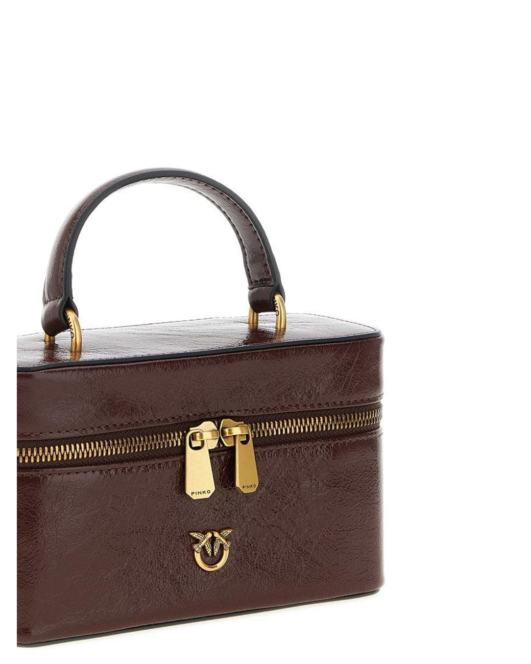 Pinko Brown 'Vanity Soft' Mini Crossbody Bag