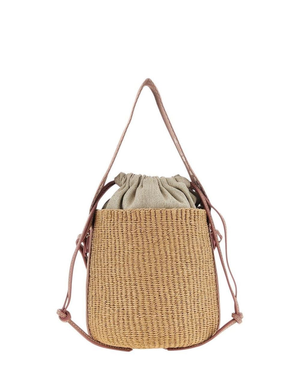 Chloé Natural Woody Small Bucket Bag