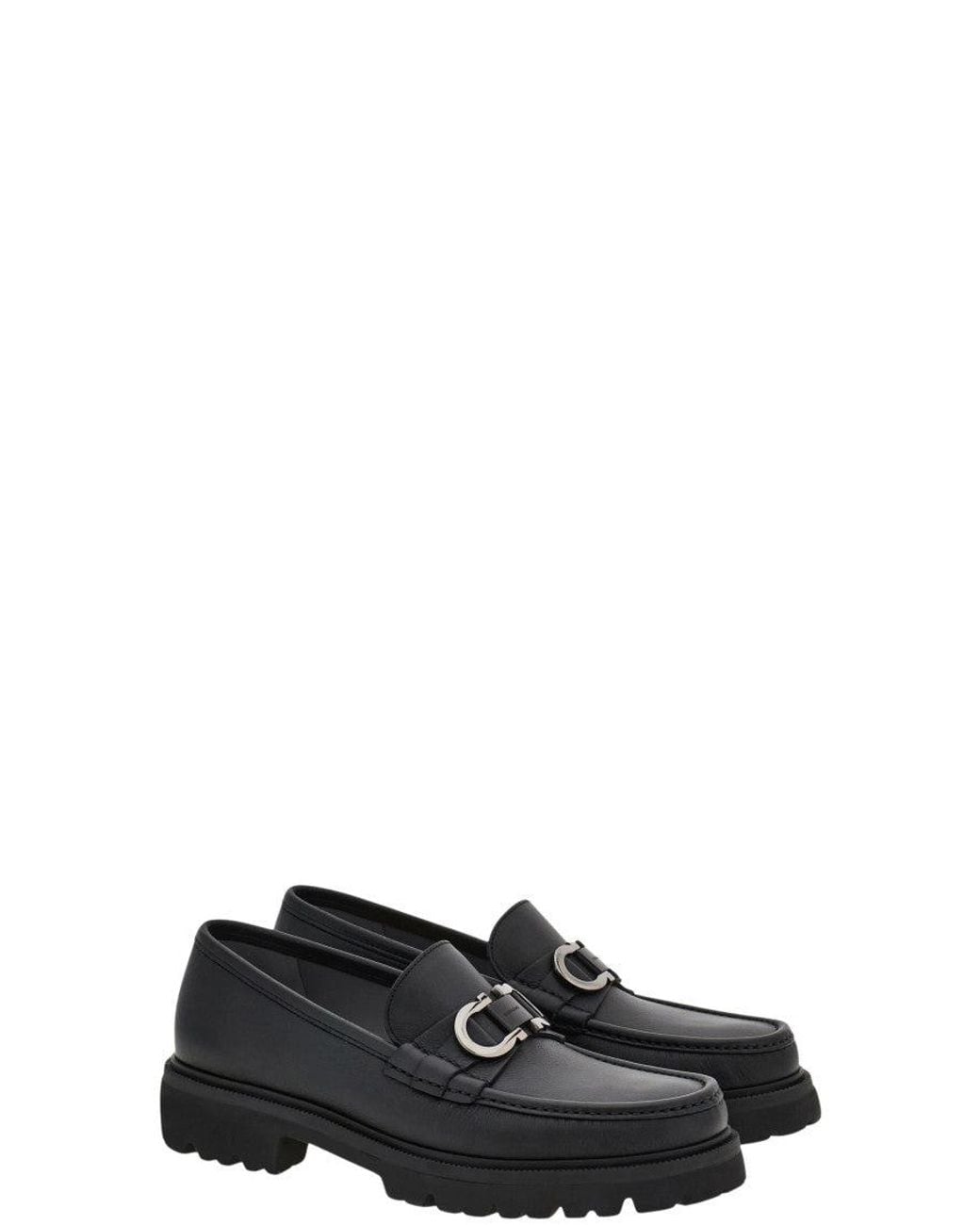 Ferragamo Black Cocoon Loafers for men