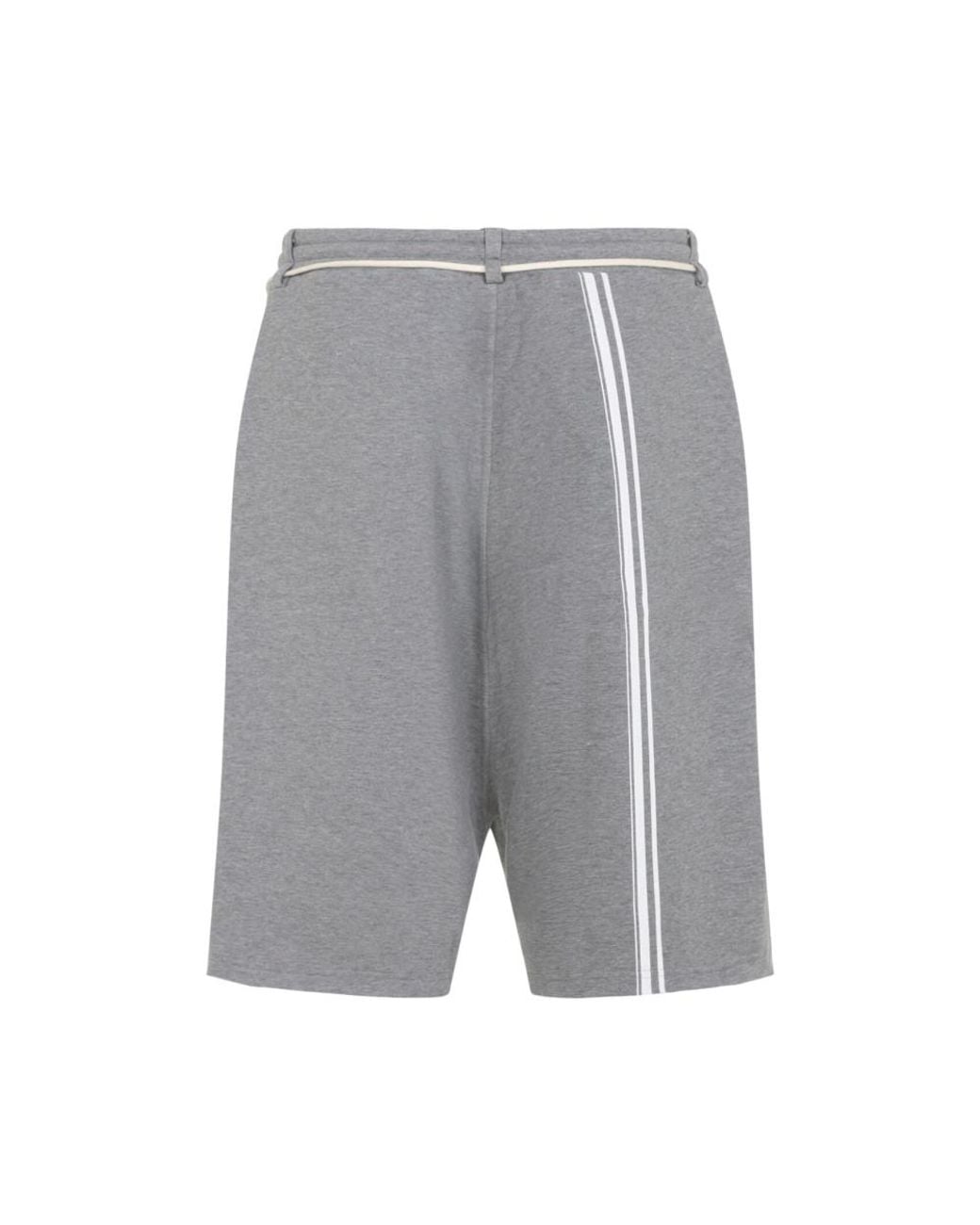 Mordecai Gray Solid Drawstring Shorts for men