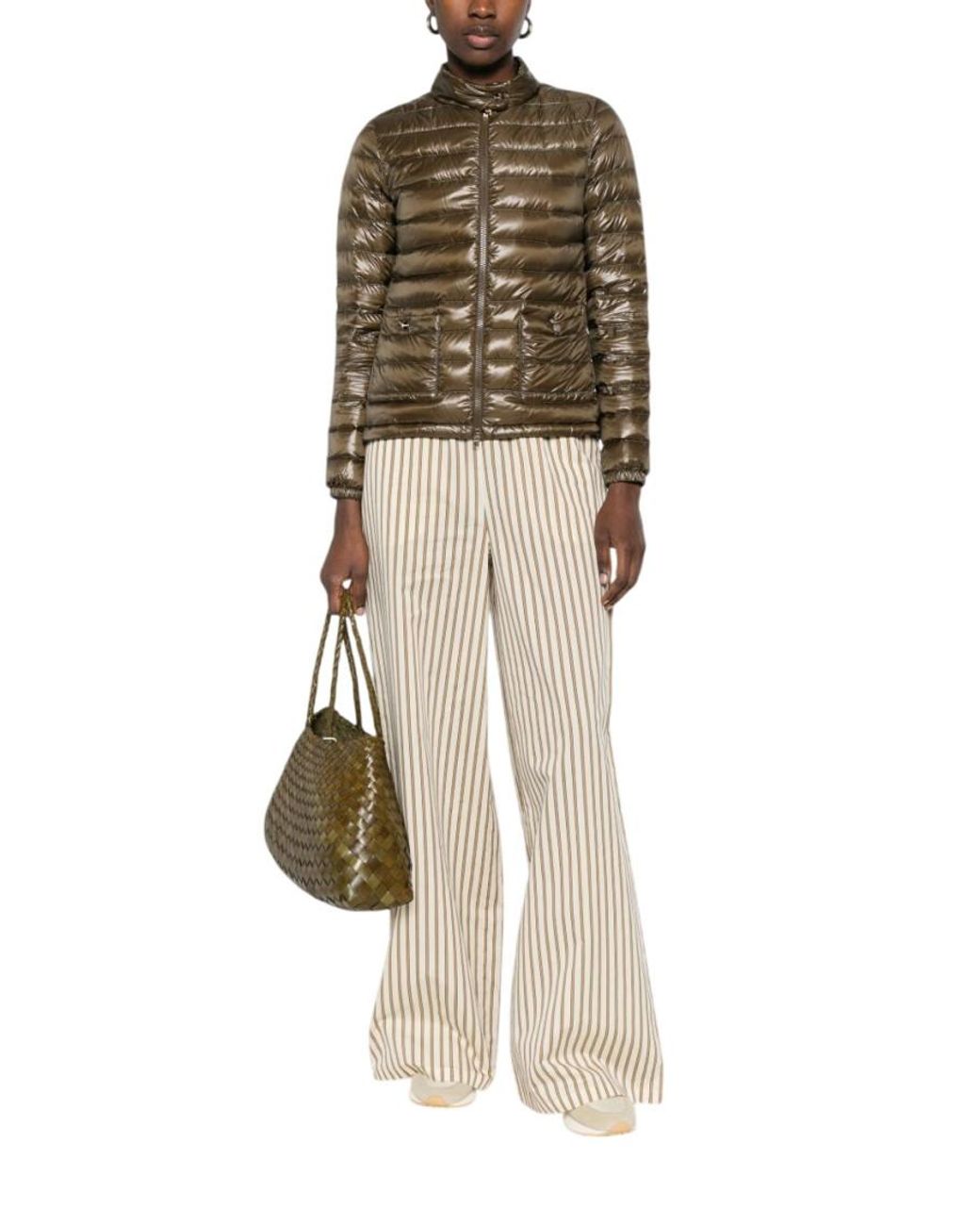 Herno Natural Quilted Mock Collar Jacket