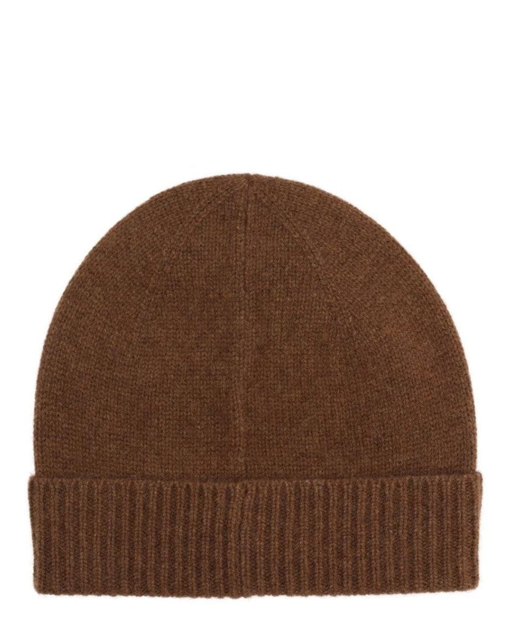 Guest In Residence Brown Solid Beanie Cap