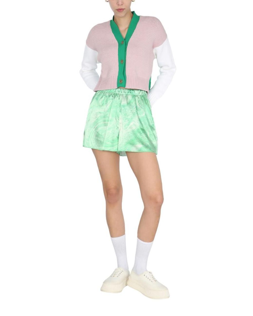 Opening Ceremony Green Abstract Shorts