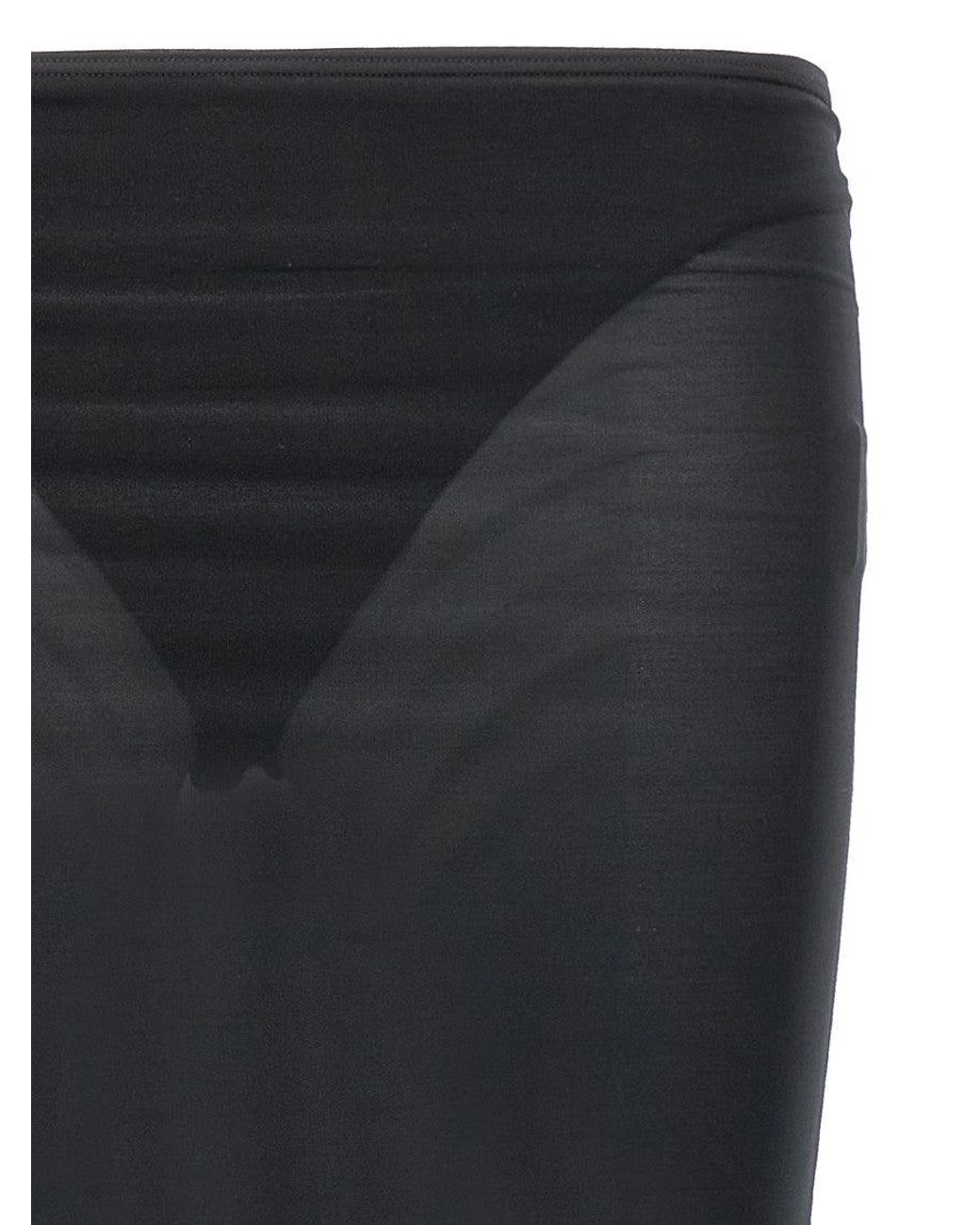 Courreges Black Second Skin Skirt