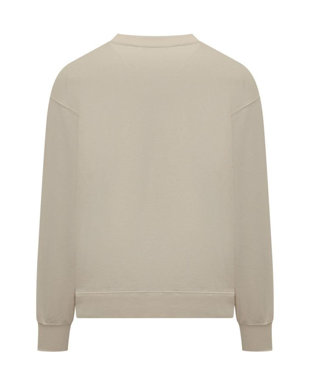 Ambush White Graphic Crew Neck Sweatshirt for men