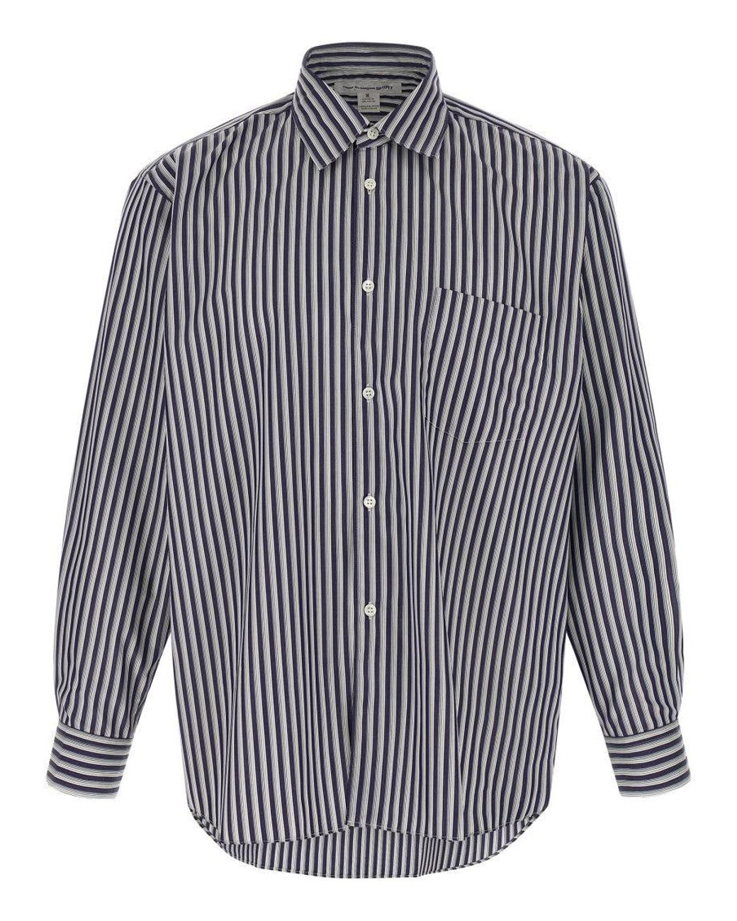 Comme des Garçons Blue Comme Des Garcons Shirt Striped Shirt for men