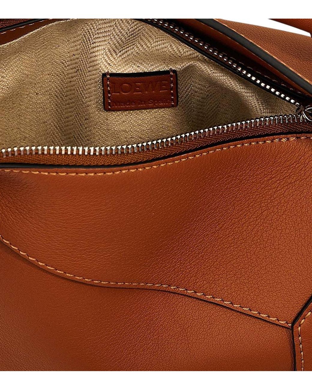 Loewe Brown Puzzle Edge Mini Crossbody Bag