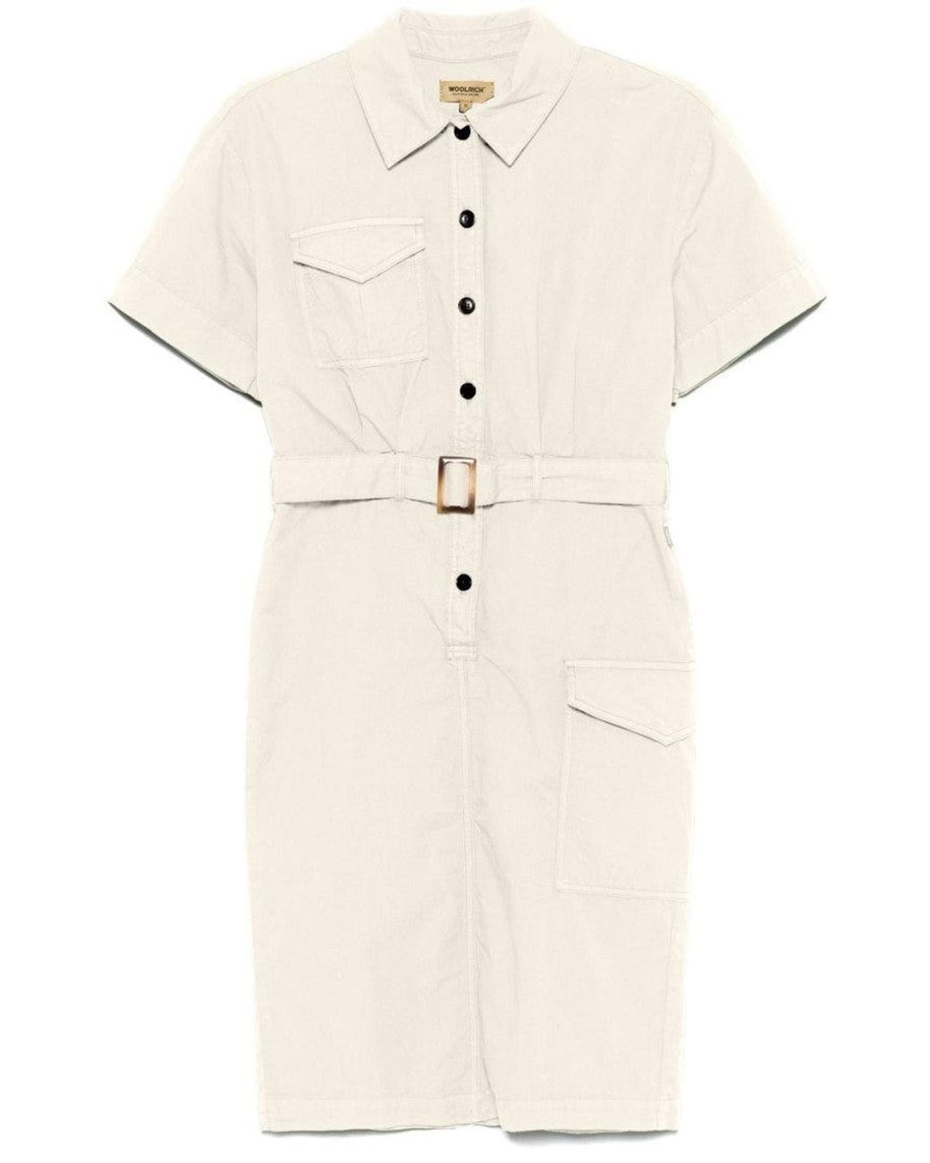 Woolrich Natural Cotton Shirt Dress