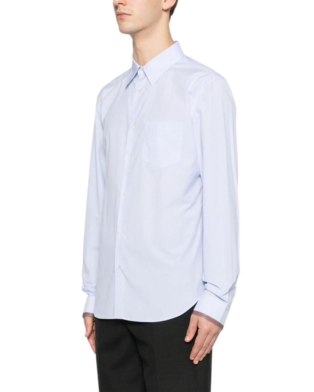 Gucci White Solid Shirt for men