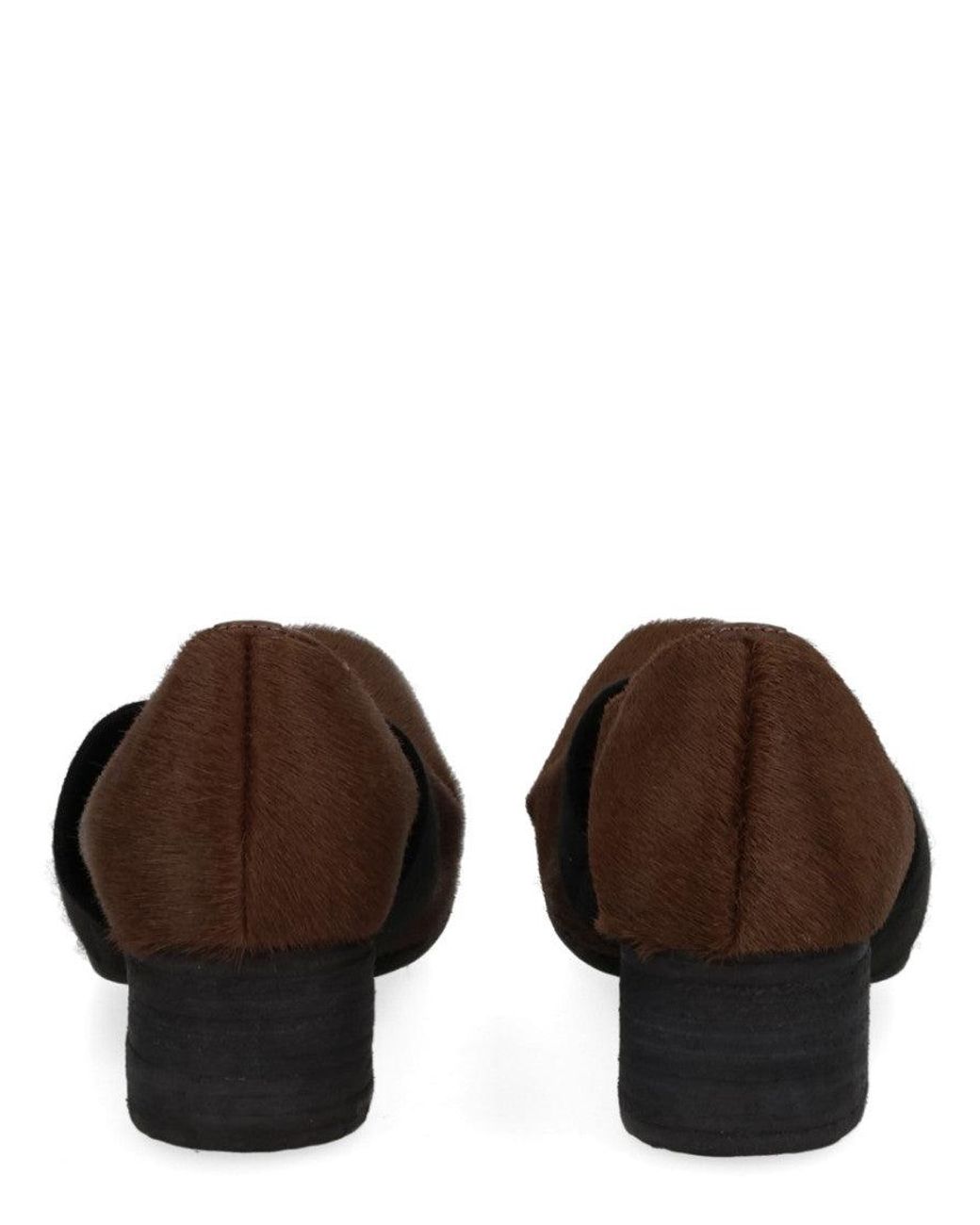 Uma Wang Brown Slip-On Heels