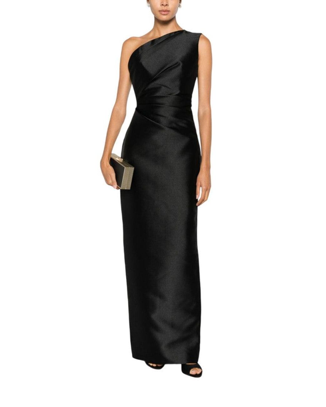 Solace London Black Kira Maxi Dress