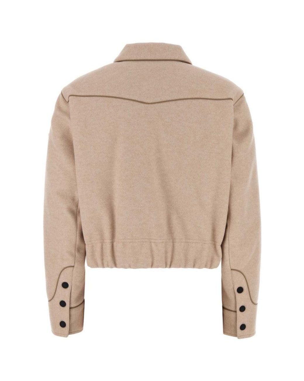 Moncler Natural Light Shirt Collar Jacket