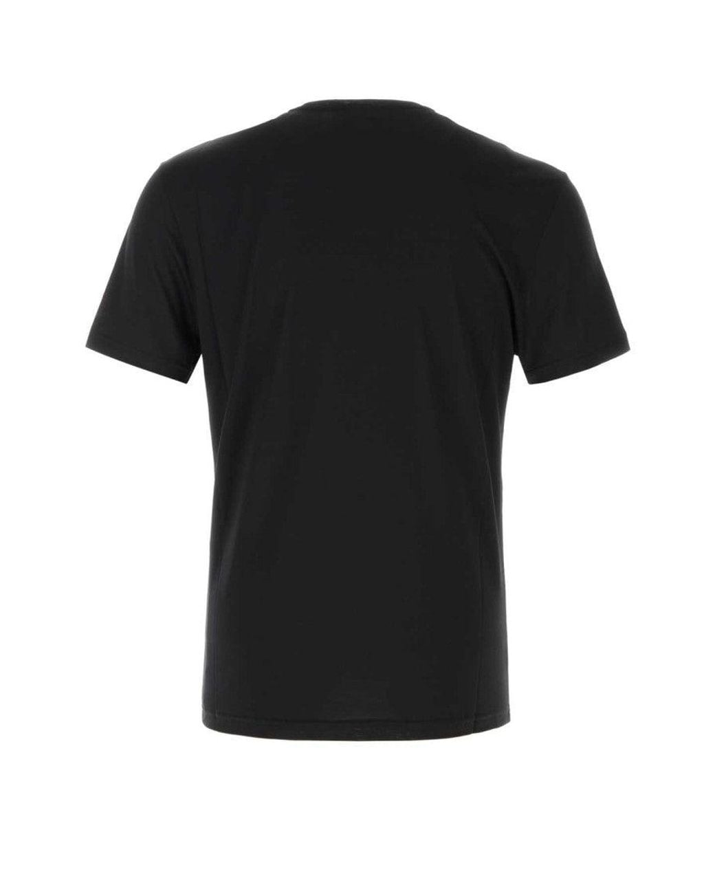 Gucci Black V Neck T-Shirt for men