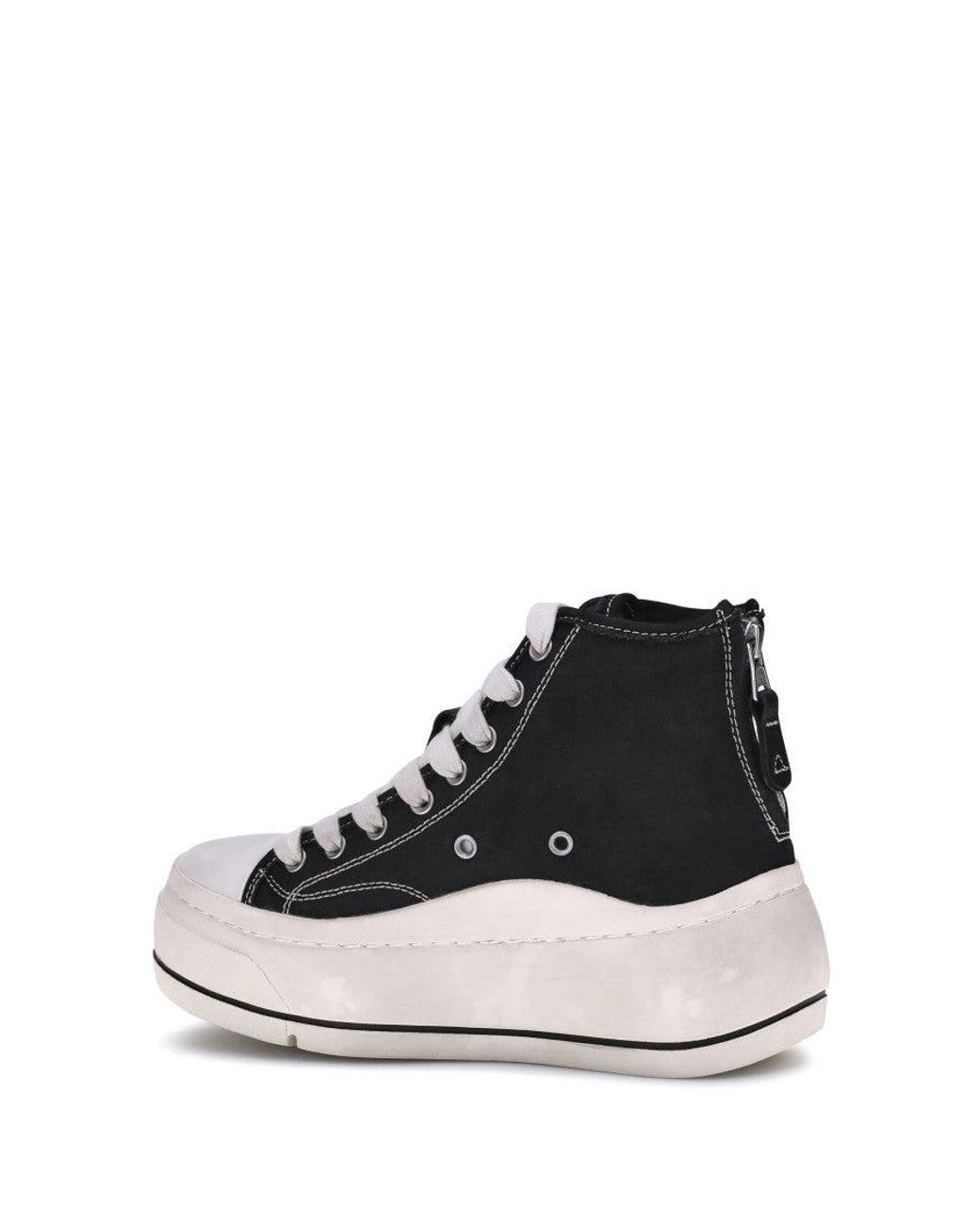 R13 White High Top Sneakers