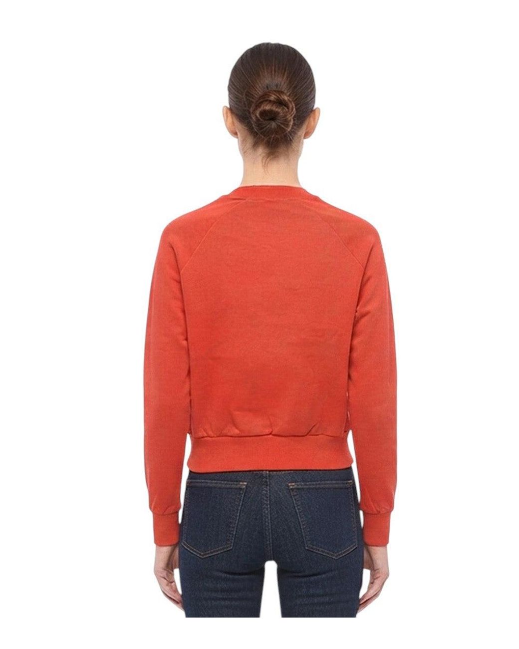 Stella McCartney Red Graphic Crew Neck Sweater