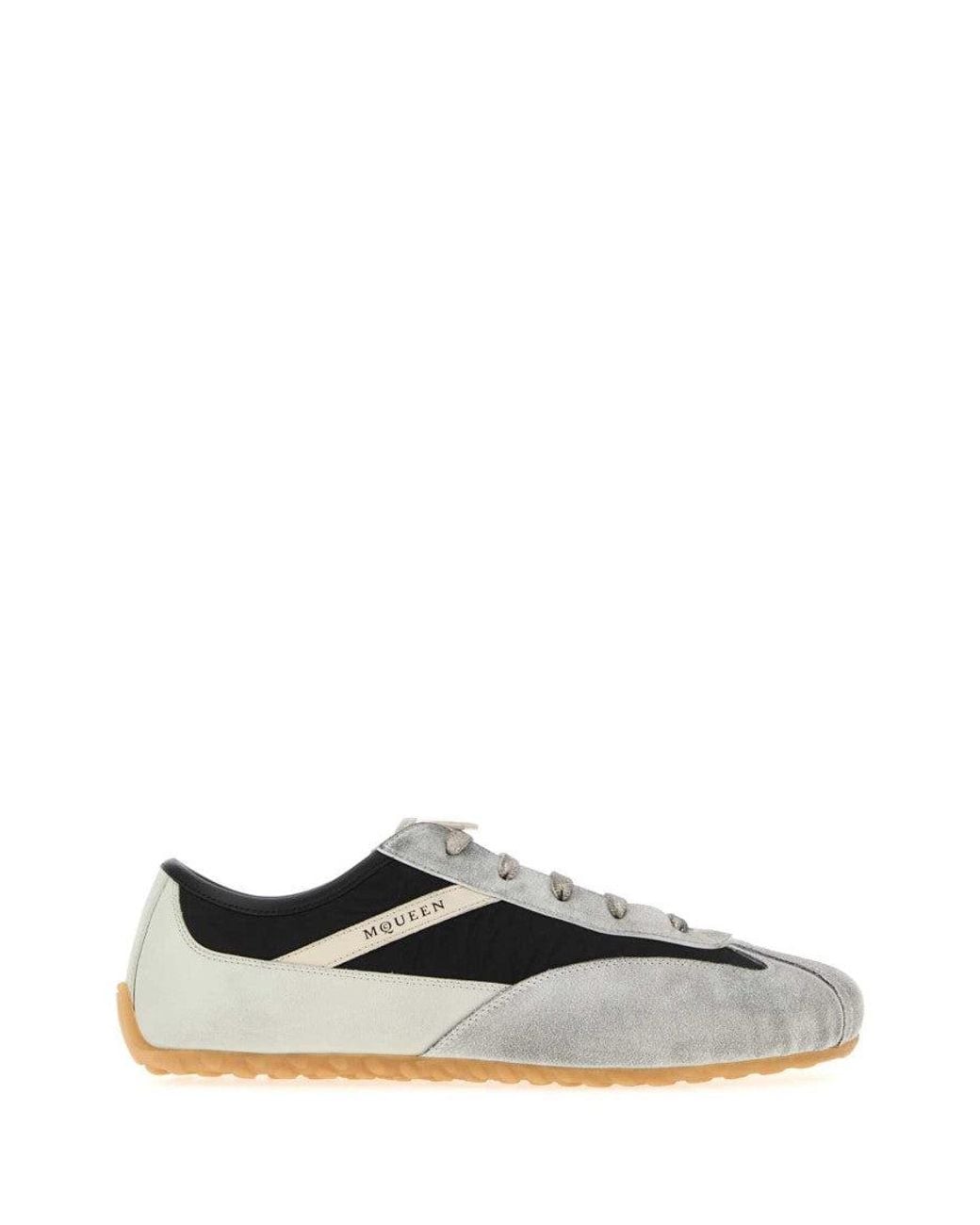 McQueen Black Color Block Sneakers for men