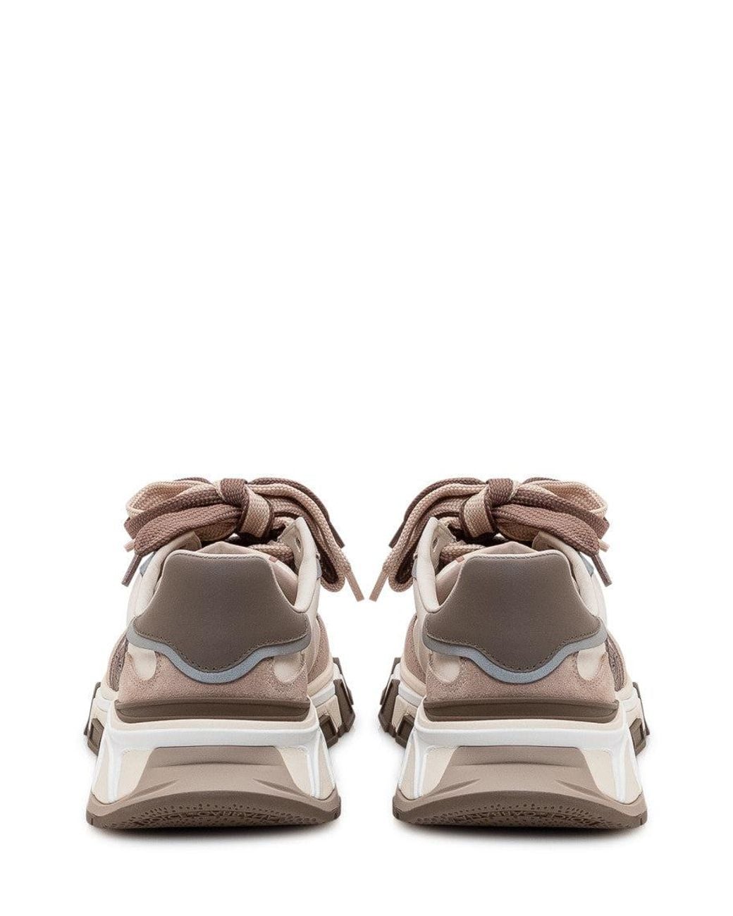 Dolce & Gabbana White Multi Color Logo Sneakers for men