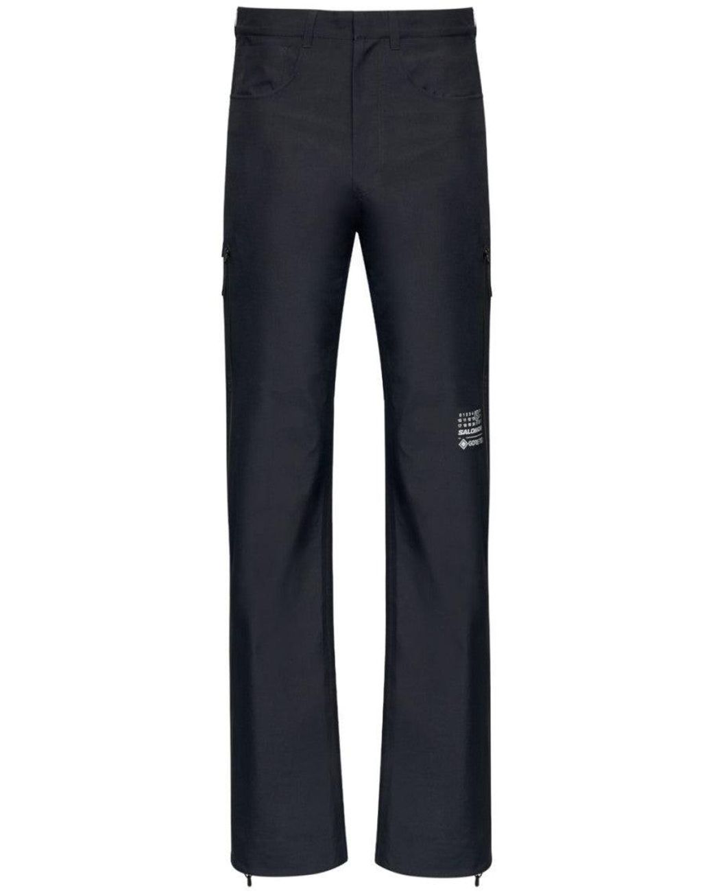 MM6 by Maison Margiela Black Logo Print Pant for men
