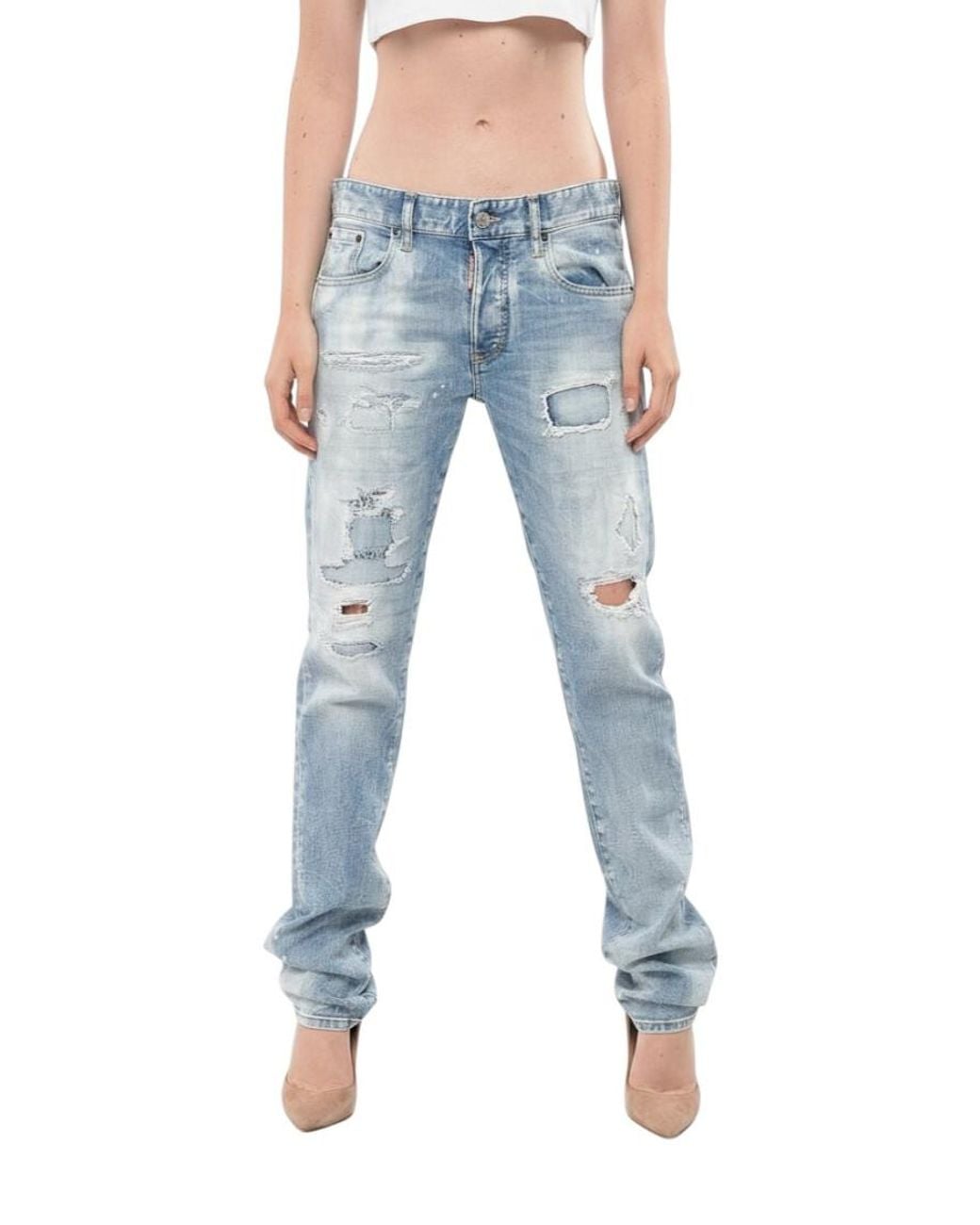 DSquared² Blue Regular Low Rise Jeans