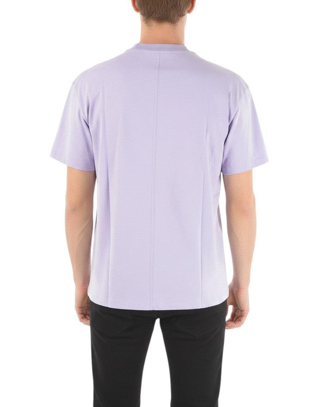 Neil Barrett Purple Crew Neck T-Shirt for men