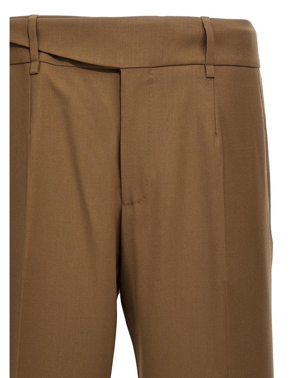 Dolce & Gabbana Brown Tailored Trousers for men