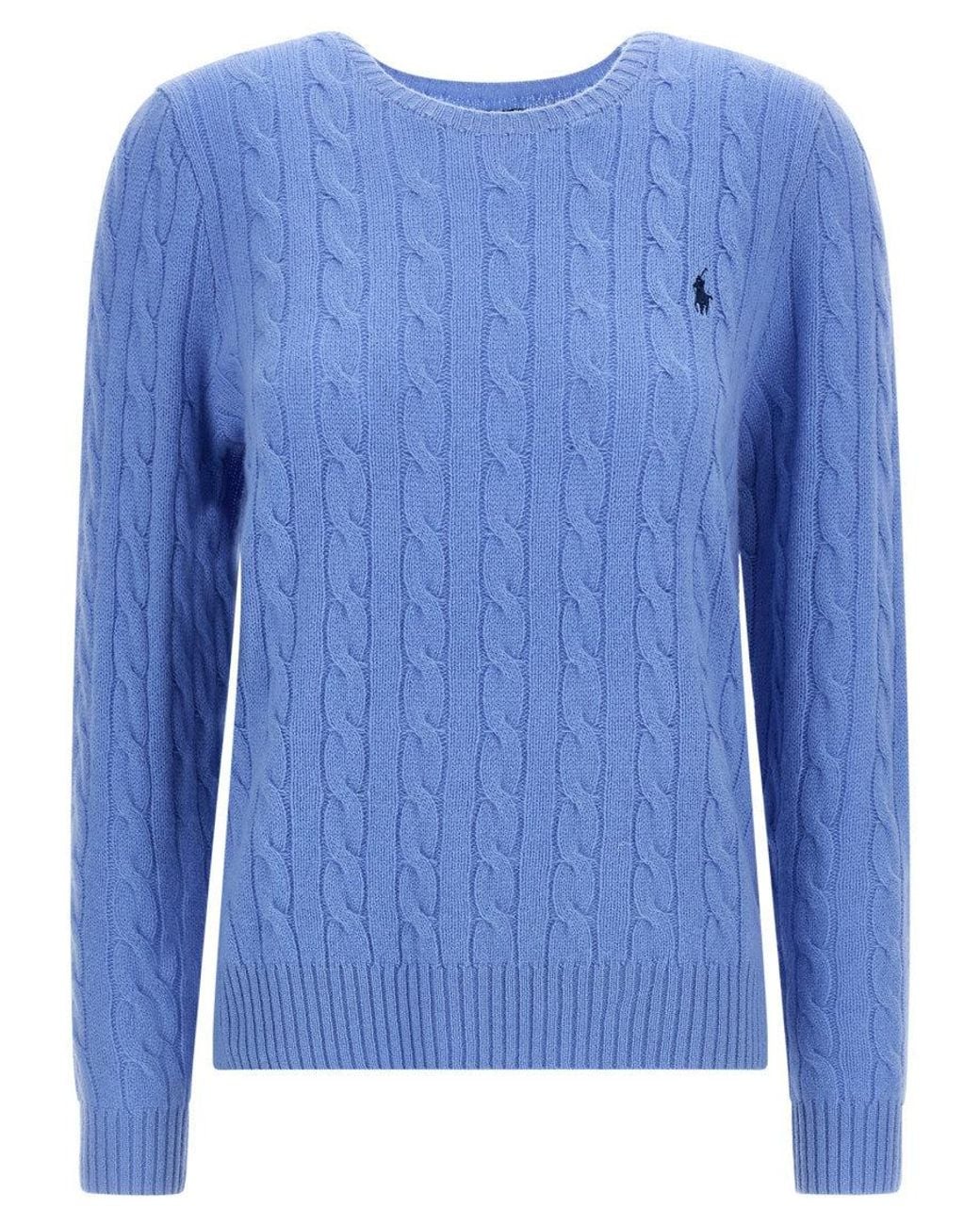 Polo Ralph Lauren Blue Crewneck Logo Sweater
