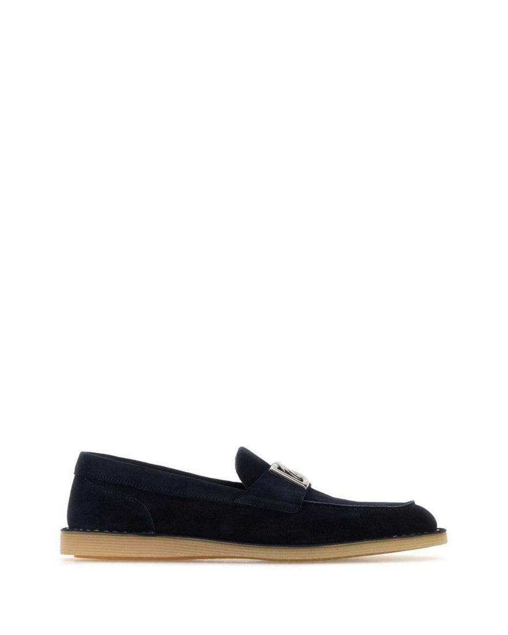 Dolce & Gabbana Blue Slip On Loafers for men